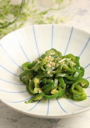 レンジで簡単！ピーマン味噌☆茄子味噌風-レシピのメイン写真
