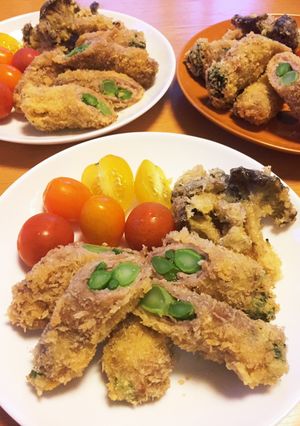 茎ブロッコリーの肉巻きフライ-レシピのメイン写真