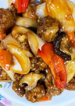 酢豚風☆肉だんご-レシピのメイン写真