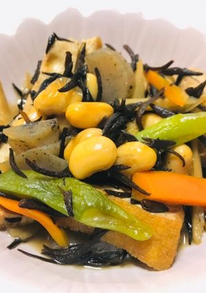 厚揚げ入りのひじき煮・副菜・あと一品に。-レシピのメイン写真