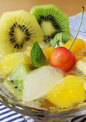 夏にシュワッ！とサッパリ！フルーツポンチ-レシピのメイン写真