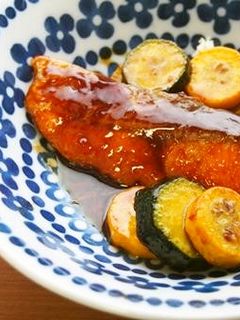 鮭とズッキーニの照り焼き♪-レシピのメイン写真