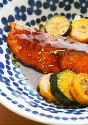 鮭とズッキーニの照り焼き♪-レシピのメイン写真