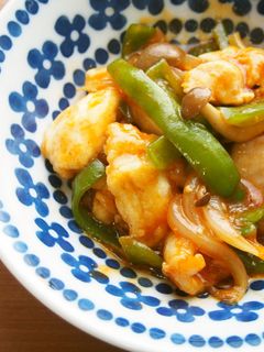 むね肉と野菜のナポリタン風焼き♪-レシピのメイン写真
