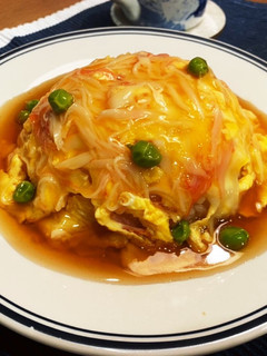 ♡カニカマと卵で!とろーり餡の天津飯♡-レシピのメイン写真