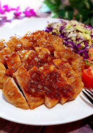 甘酢だれポークチャップ-レシピのメイン写真