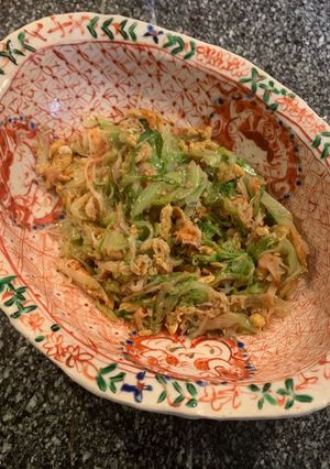 簡単！米無し蟹レタス炒飯-レシピのメイン写真