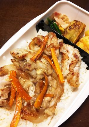 豚肉のにんにく醤油焼き弁当-レシピのメイン写真