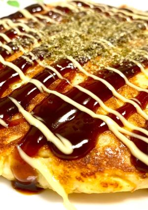 長芋と豆腐の米粉お好み焼きプロテイン入り-レシピのメイン写真