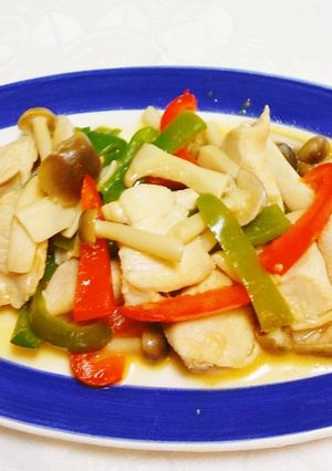 【バランス】鶏肉ときのこのレモン醤油炒め-レシピのメイン写真
