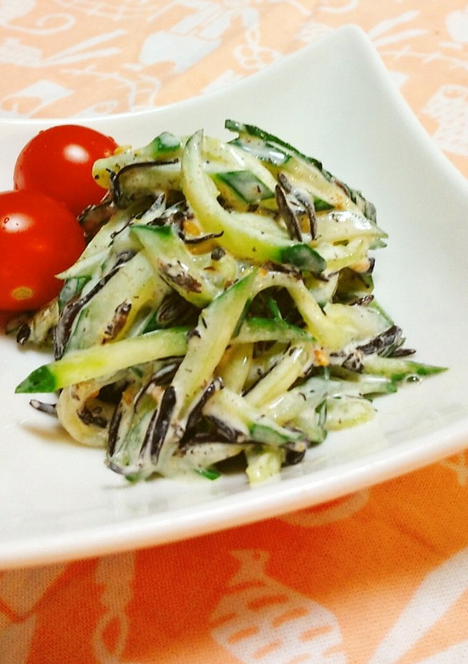 【野菜】きゅうりとひじきのマヨネーズ和え-レシピのメイン写真