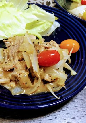 キウイのチカラ★柔らか豚肉マスタード炒め-レシピのメイン写真