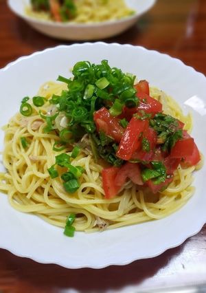 トマトと大葉のソースでさっぱりツナパスタ-レシピのメイン写真