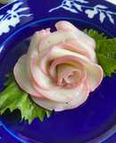 ★美し薔薇食べられる薔薇　かまぼこアート