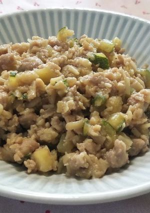 ズッキーニとえのきの肉味噌-レシピのメイン写真