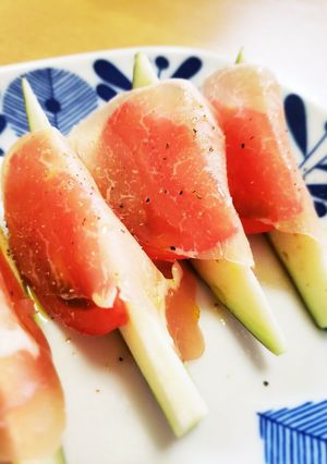 水なすとトマトの生ハムサラダ-レシピのメイン写真
