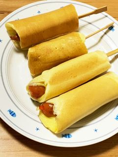 フライパンで焼くだけアメリカンドッグ-レシピのメイン写真