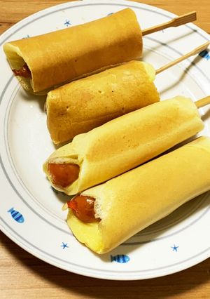 フライパンで焼くだけアメリカンドッグ-レシピのメイン写真