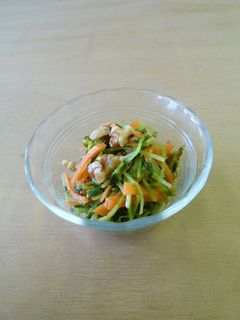 豆苗と人参のサラダ-レシピのメイン写真