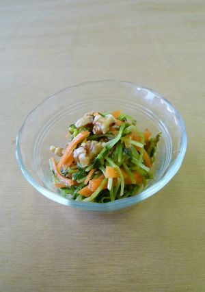 豆苗と人参のサラダ-レシピのメイン写真
