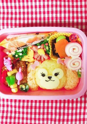 ダッフィーフレンズクッキーアン キャラ弁-レシピのメイン写真