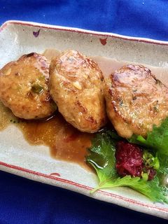大葉と枝豆の照り焼きつくね-レシピのメイン写真