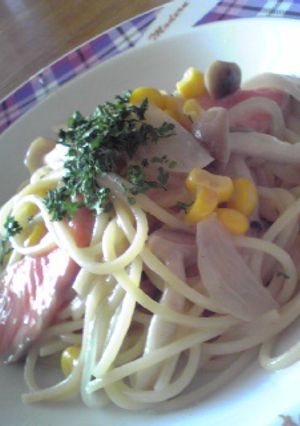 ヘルシー簡単本格☆クリームパスタ-レシピのメイン写真