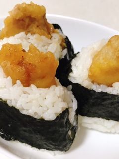 甘辛だれの鶏天むす-レシピのメイン写真