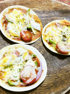 餃子の皮でお手軽ピザ-レシピのメイン写真