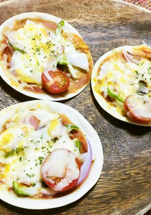 餃子の皮でお手軽ピザ-レシピのメイン写真