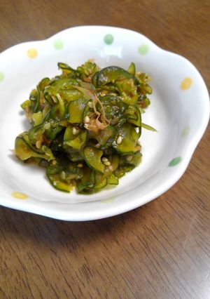 キュウリ消費に！ご飯がすすむ甘辛炒め-レシピのメイン写真