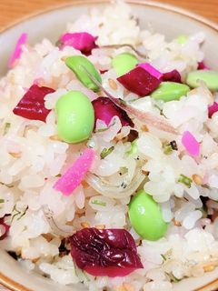 超簡単■枝豆とちりめんじゃこの混ぜご飯-レシピのメイン写真