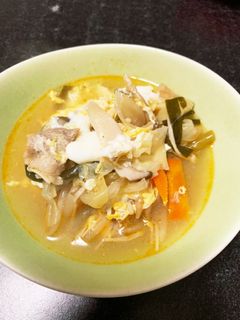 残り野菜で!酸辣湯風スープ-レシピのメイン写真