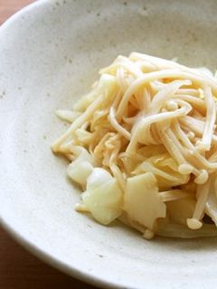 キャベツ・えのきのシャキつるナムル♪-レシピのメイン写真