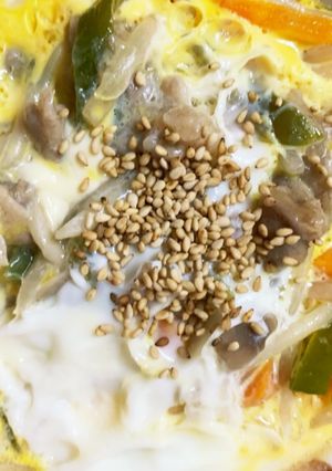 全てレンジ豚骨醤油ラーメン味豚平焼き風-レシピのメイン写真