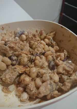 サバ味噌缶とお豆のサラダ-レシピのメイン写真