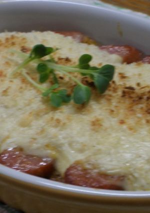 ソーセージのホワイト&カレードリア-レシピのメイン写真