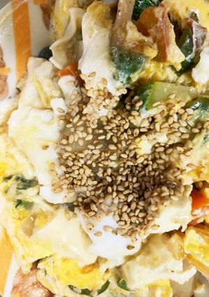 全てレンジ温野菜卵トマト炒めチャンプル-レシピのメイン写真