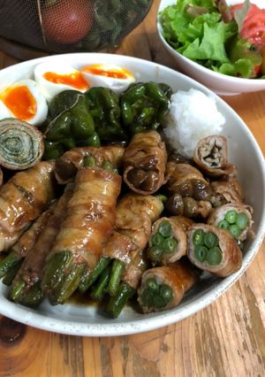 ご飯がすすむ甘辛醤油インゲン肉巻-レシピのメイン写真