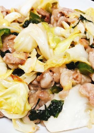 豚バラキャベツのシソ旨塩ダレ炒め-レシピのメイン写真