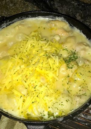 スキレットでシュクメルリ-レシピのメイン写真