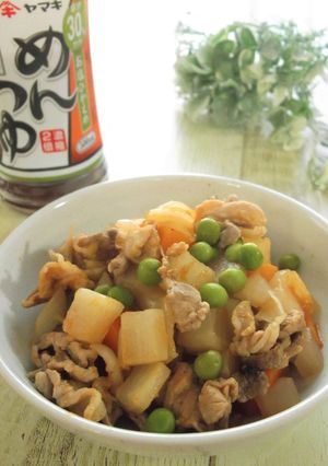 豚肉と根菜のケチャップめんつゆ煮-レシピのメイン写真