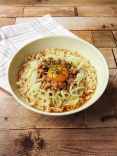 納豆とたっぷりネギの冷やしラーメン-レシピのメイン写真