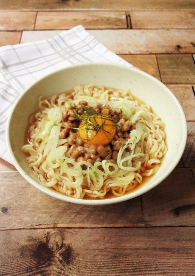 納豆とたっぷりネギの冷やしラーメン-レシピのメイン写真