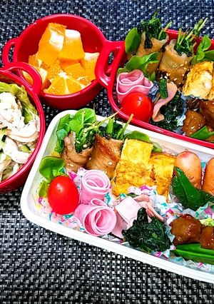 息子と娘のお弁当'20.6.26-レシピのメイン写真