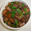 牛バラ肉と蒟蒻のスジコン風