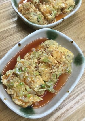 キャベツと玉ねぎ入りのだし巻きたまご-レシピのメイン写真