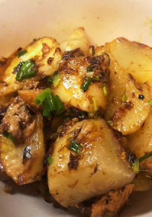 レンジで時短　サバ缶と大根でカレー炒め-レシピのメイン写真