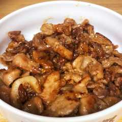 รูปของ ★お弁当に★豚肉のウスター＆カレー粉炒め