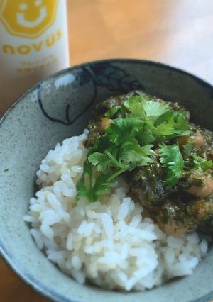免疫力UP!ぎばさ納豆パクチー添え-レシピのメイン写真